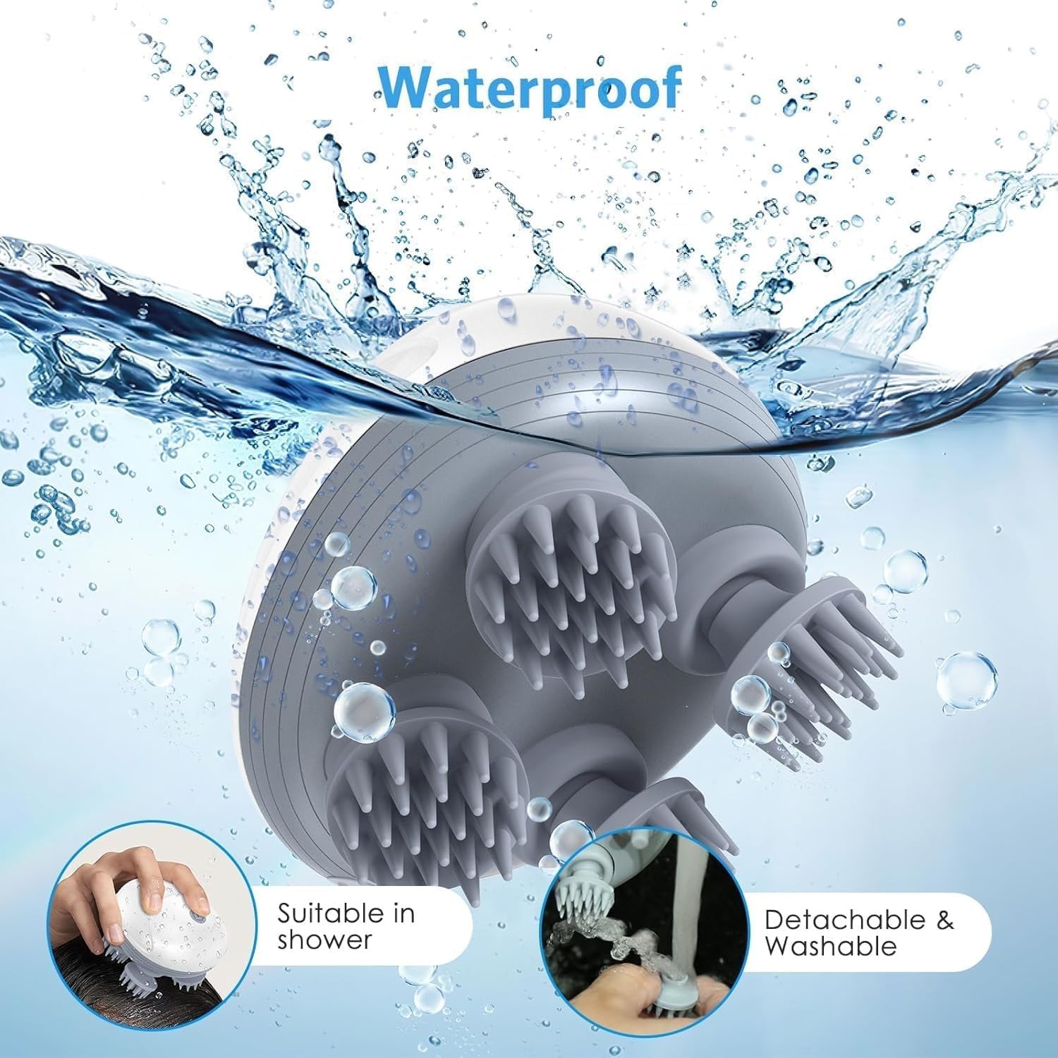 Electric head massager for scalp and body